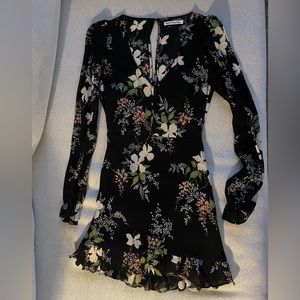 Reformation mini dress, cut out back detail, US 2